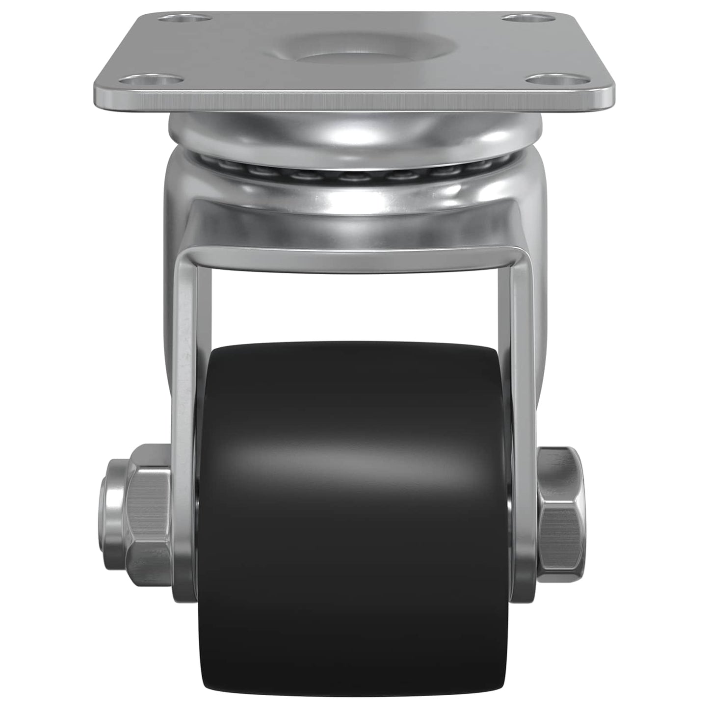 Caster 2 pcs Zilver 50 mm Nylon