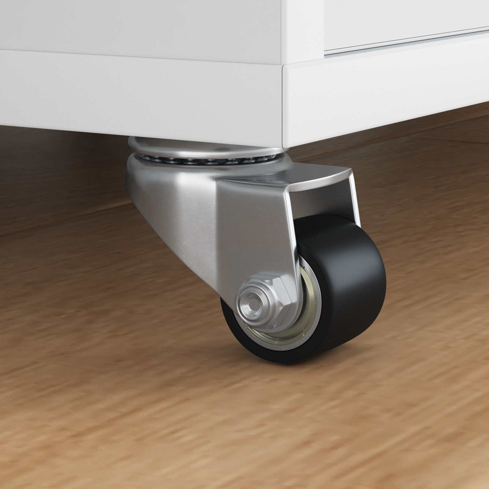 Caster 12 pcs Zilver 50 mm Nylon