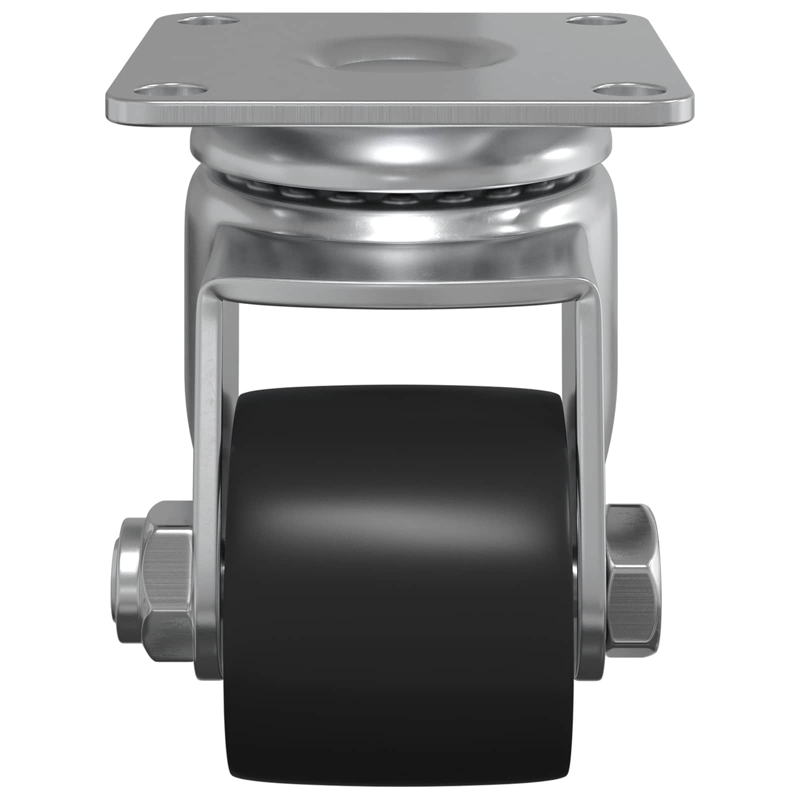 Caster 12 pcs Zilver 50 mm Nylon