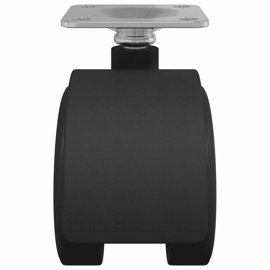Zwenkwiel 12 pcs Zwart 54 mm Ijzer en PP