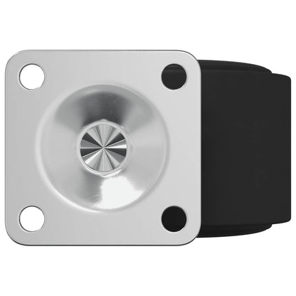 Zwenkwiel 12 pcs Zwart 54 mm Ijzer en PP