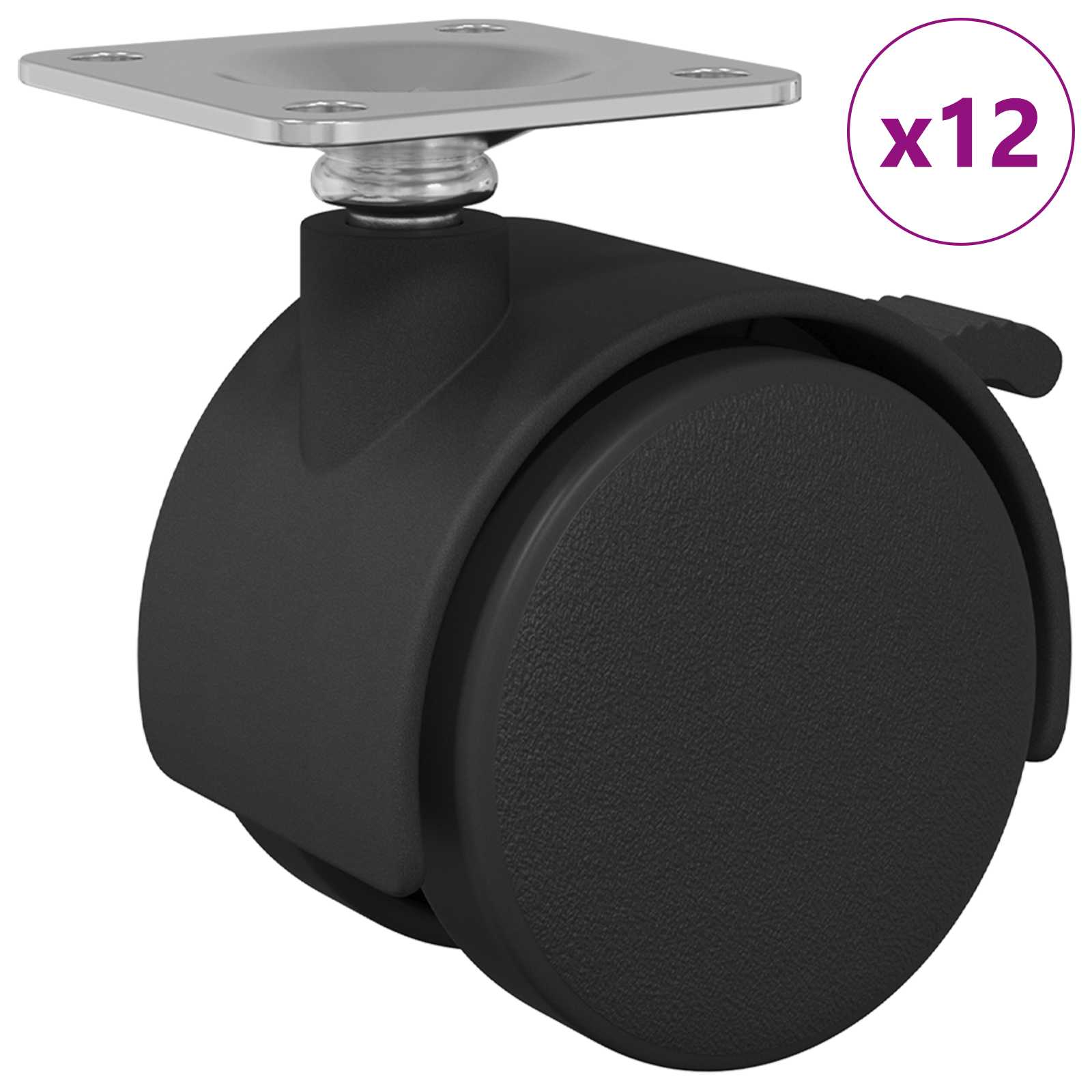 Wiel Zwart IJzer en Polypropyleen