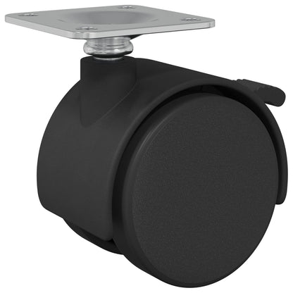 Wiel Zwart IJzer en Polypropyleen