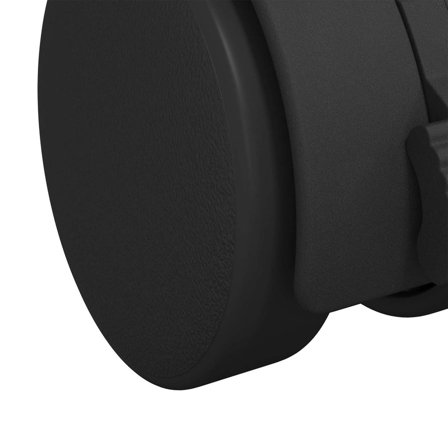 Caster 2 pcs Zwart en Zilver 37,8 x 40 mm Ijzer en PP