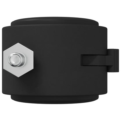 Caster 2 pcs Zwart en Zilver 37,8 x 40 mm Ijzer en PP