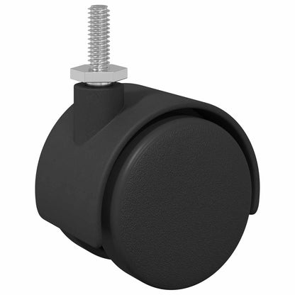 Wielen 2 pcs Zwart 40,1 x 40,1 x 37,8 mm PP en IJzer