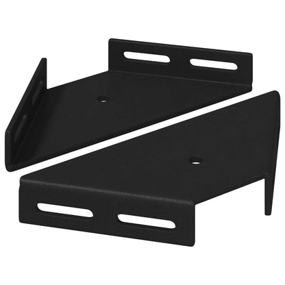 Hoekbeugel 2 pcs Zwart 138,5 x 50,5 x 16 mm IJzer