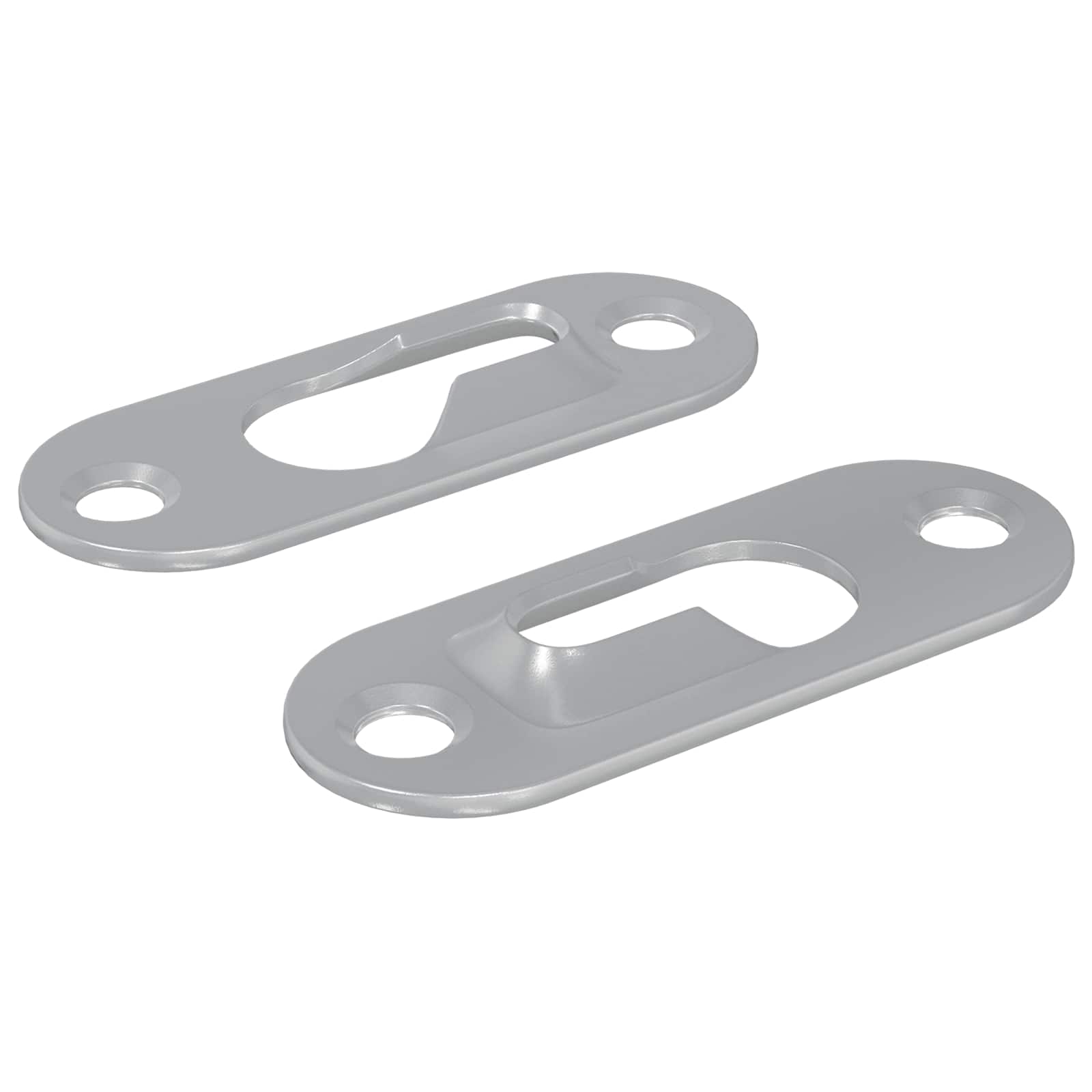 Sleufhanger 2 pcs Zilver 45 x 16 x 3.5 mm IJzer