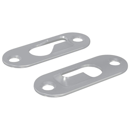 Sleufhanger 2 pcs Zilver 45 x 16 x 3.5 mm IJzer
