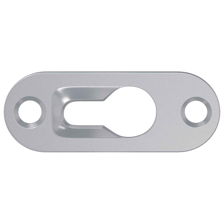 Sleufhanger 2 pcs Zilver 45 x 16 x 3.5 mm IJzer