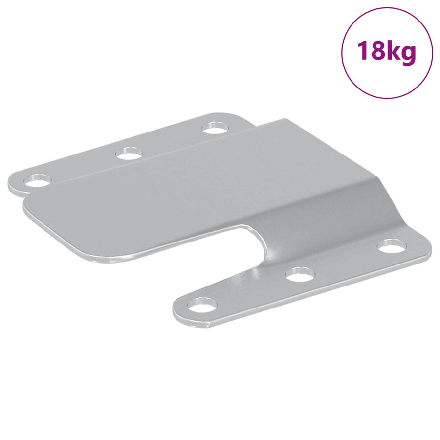 Flush Mount Beugel 419 pcs Zilver 75 x 66 mm Staal