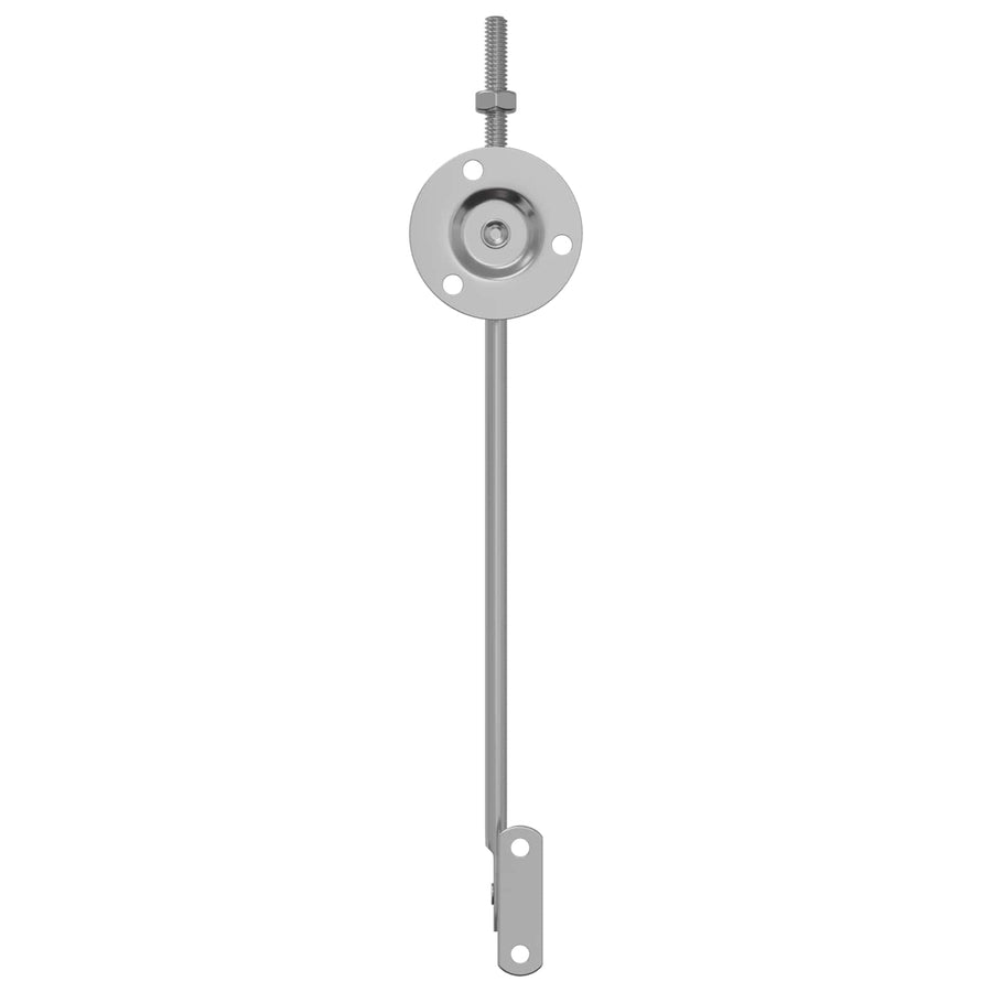 Deksel ondersteunend scharnier 2 pcs Zilver 194 x 36 x 18 mm
