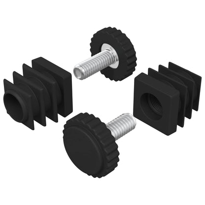 Meubel Levelers Verstelbaar 2 pcs Zwart M6 PP