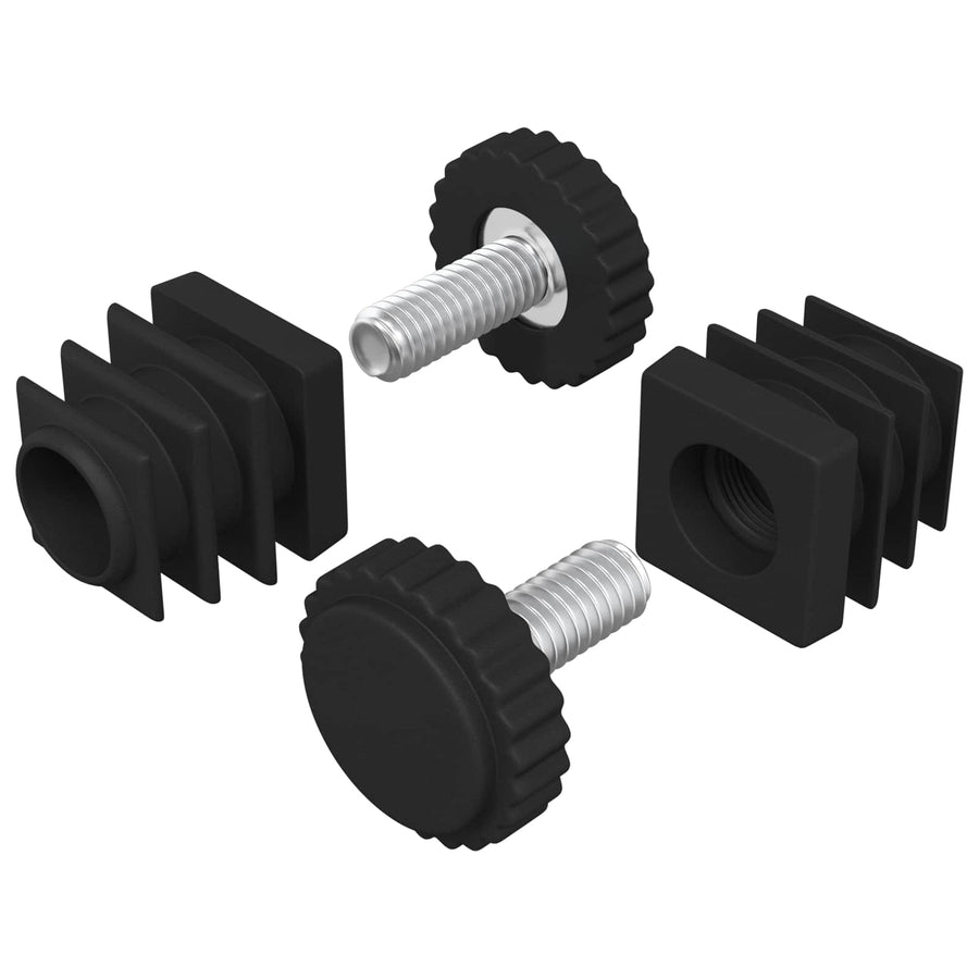 Meubel Levelers Verstelbaar 2 pcs Zwart M6 PP