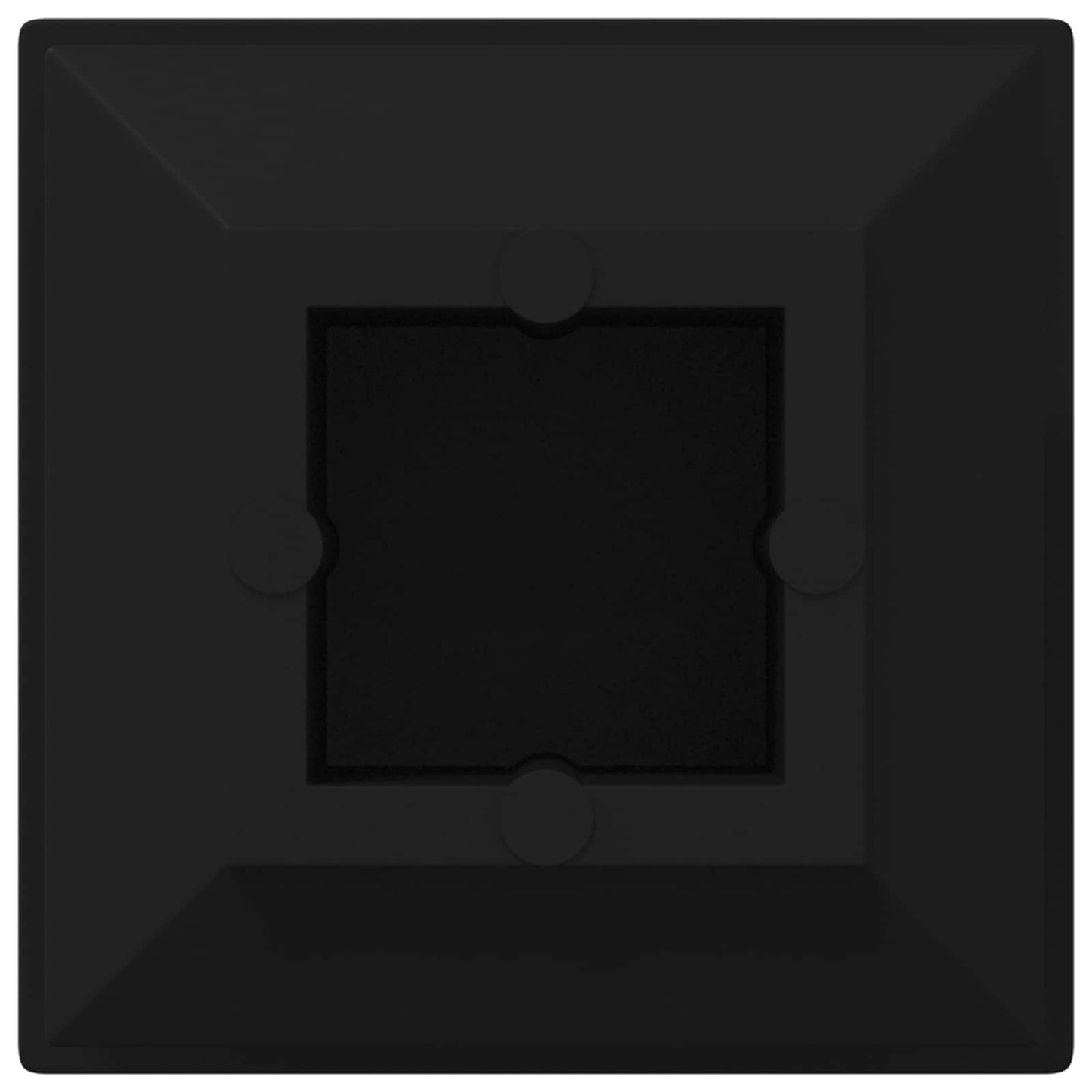 Einddoppen 12 pcs Zwart 15 x 15 x 15 mm PP