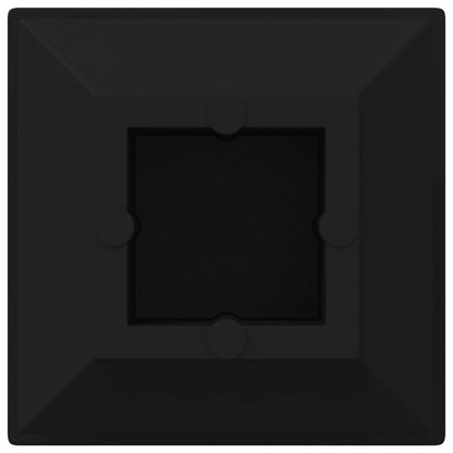 Einddoppen 12 pcs Zwart 15 x 15 x 15 mm PP