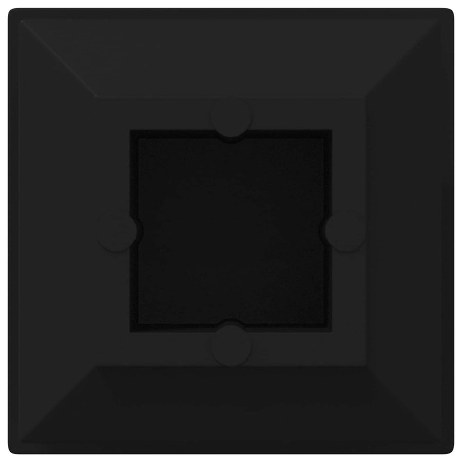 Einddoppen 12 pcs Zwart 15 x 15 x 15 mm PP