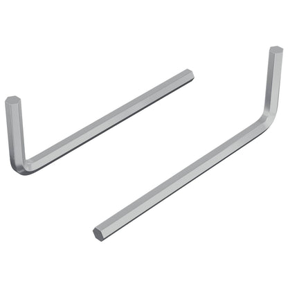 Zeskantsleutel 2 pcs Zilver 32 x 86 mm Staal