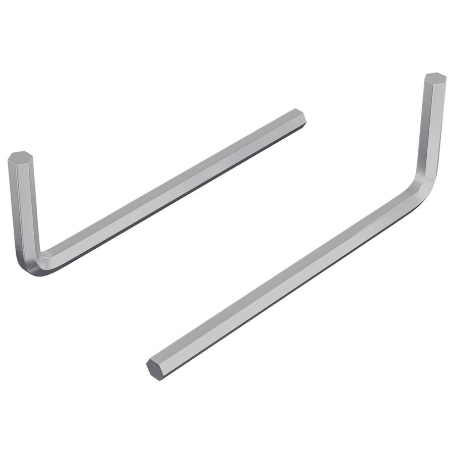Zeskantsleutel 2 pcs Zilver 32 x 86 mm Staal