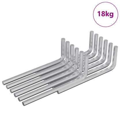 Zeskantsleutel 4675 pcs Zilver 32 x 86 mm Staal