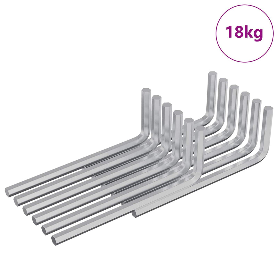 Zeskantsleutel 4675 pcs Zilver 32 x 86 mm Staal