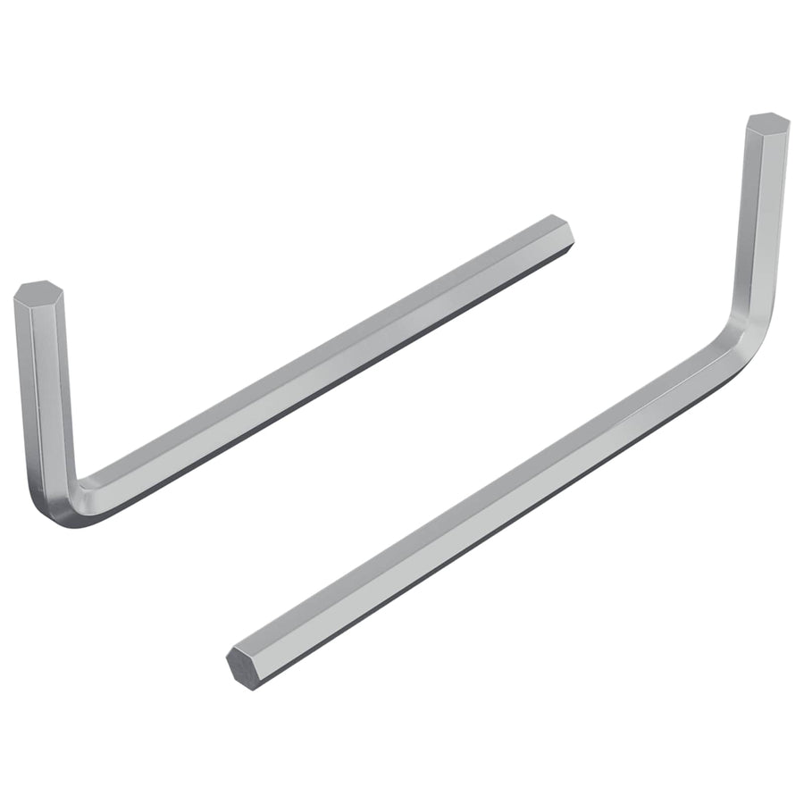 Zeskantsleutel 2 pcs Zilver 32 x 86 mm Staal