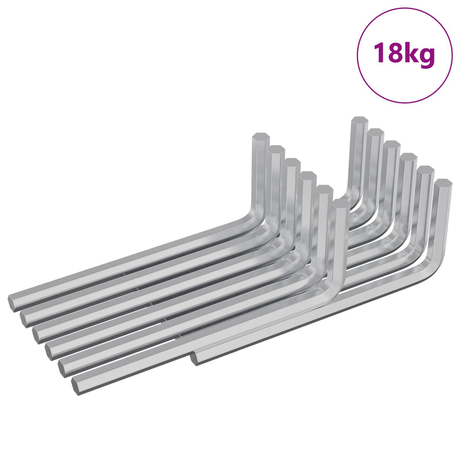 Zeskantsleutel 2118 pcs Zilver 32 x 86 mm Staal