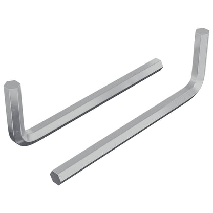 Zeskantsleutel 2 pcs Zilver 32 x 86 mm Staal