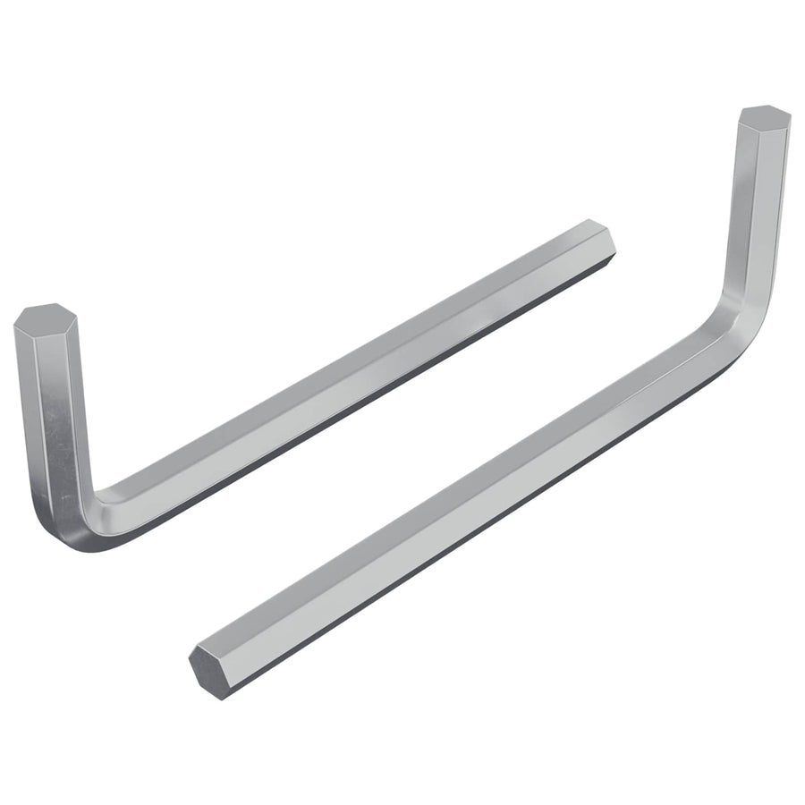 Zeskantsleutel 2 pcs Zilver 32 x 86 mm Staal