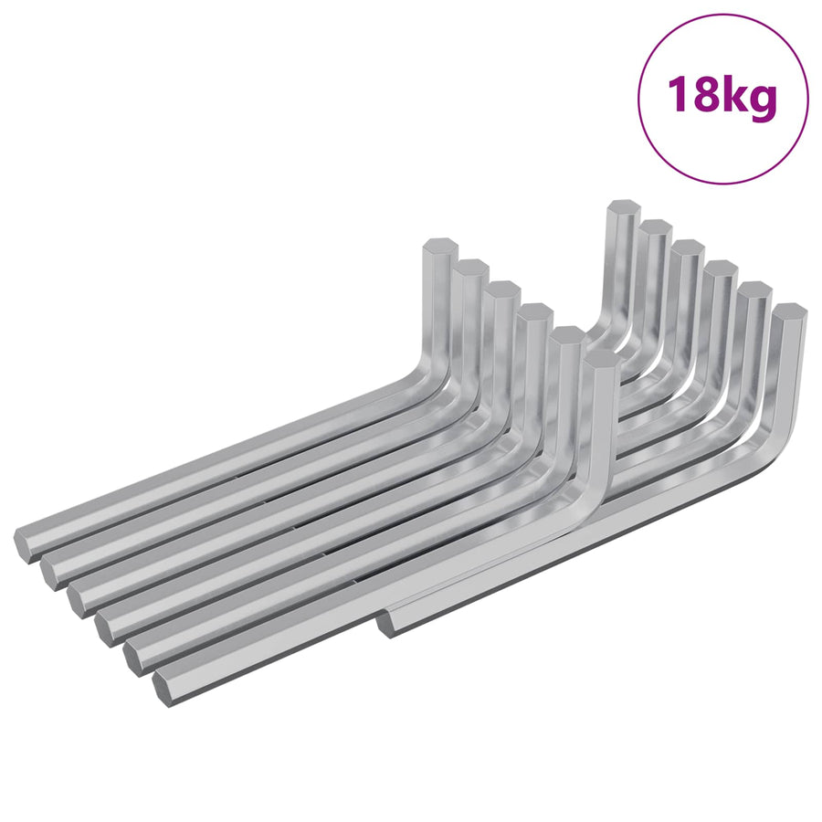 Zeskantsleutel 1800 pcs Zilver 32 x 86 mm Staal