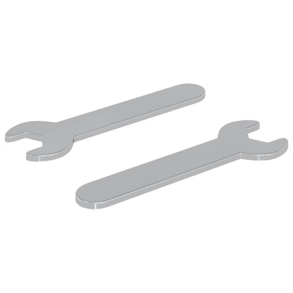 Schroefsleutel 2 pcs Zilver 10 mm IJzer