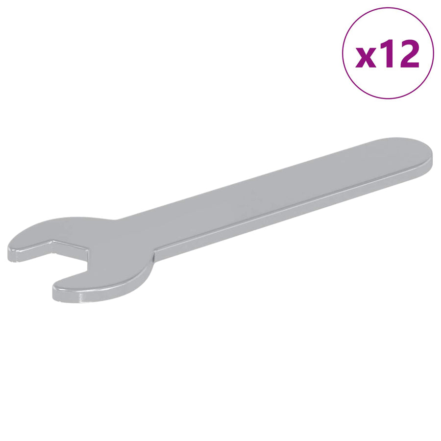 Schroefsleutel 12 pcs Zilver 10 mm IJzer