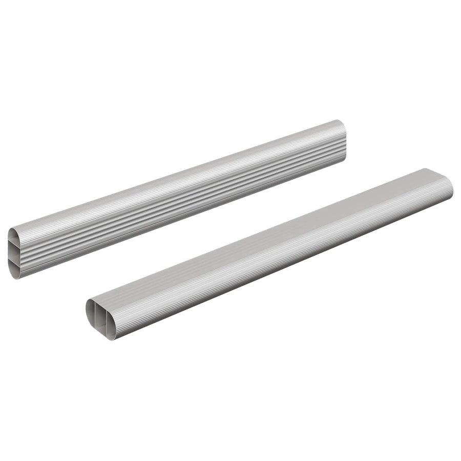Kaststaaf 2 pcs Zilver 764 x 15 x 29 mm Aluminium Legering