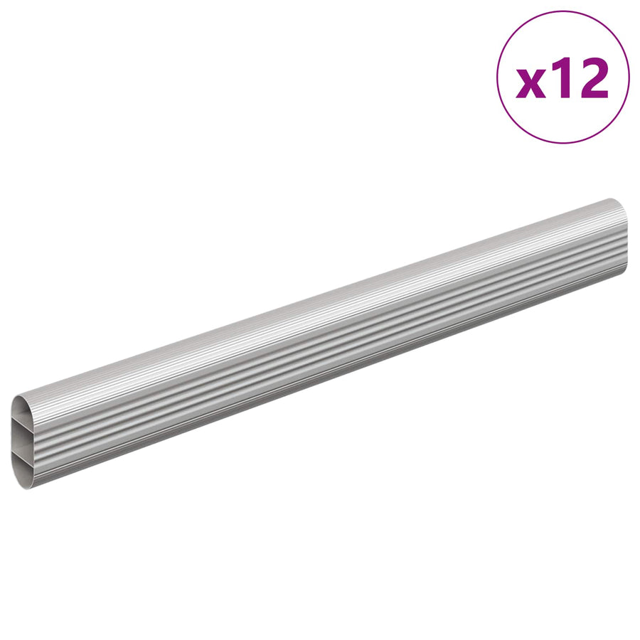 Kaststaaf 12 pcs Zilver 764 x 15 x 29 mm Aluminium Legering