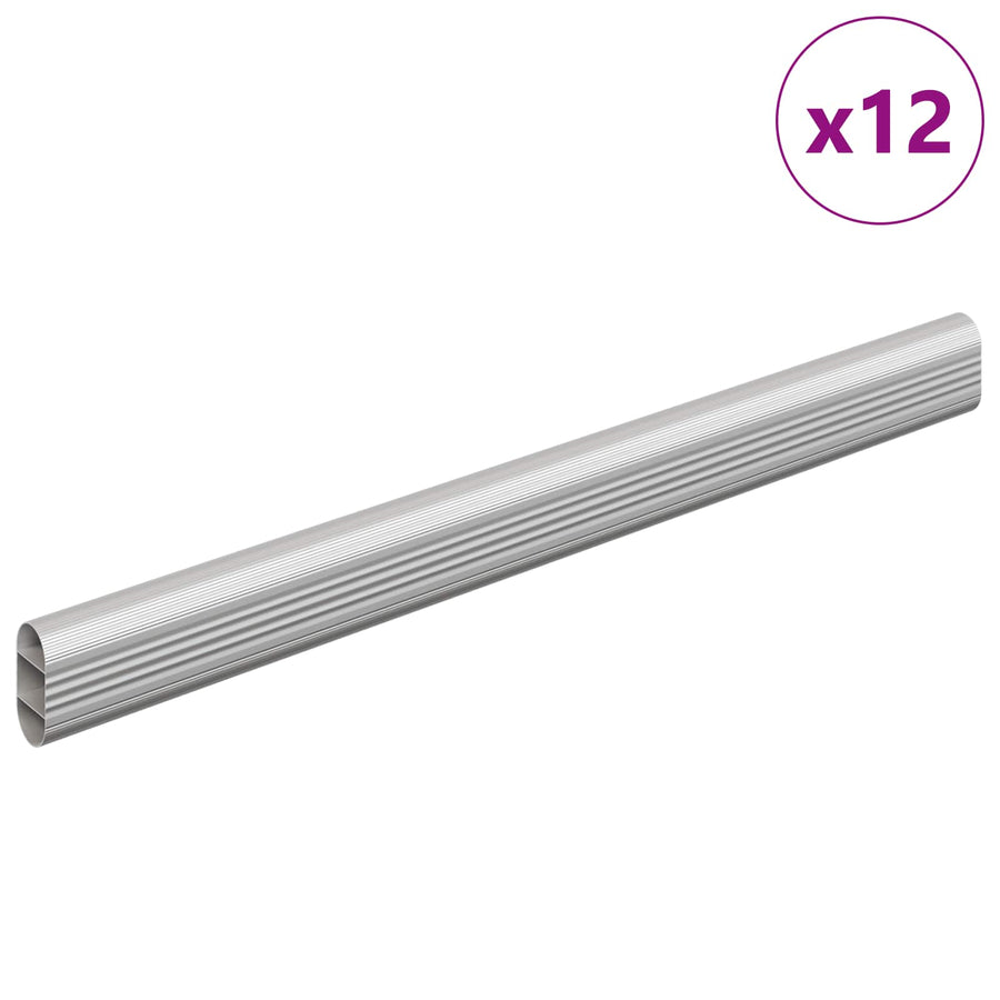 Kaststaaf 12 pcs Zilver 764 x 15 x 29 mm Aluminium Legering