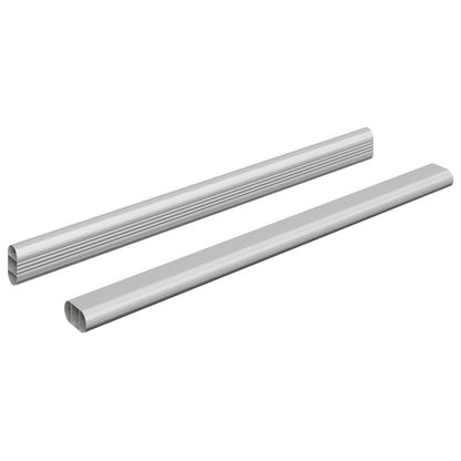 Kaststaaf 2 pcs Zilver 764 x 15 x 29 mm Aluminium Legering