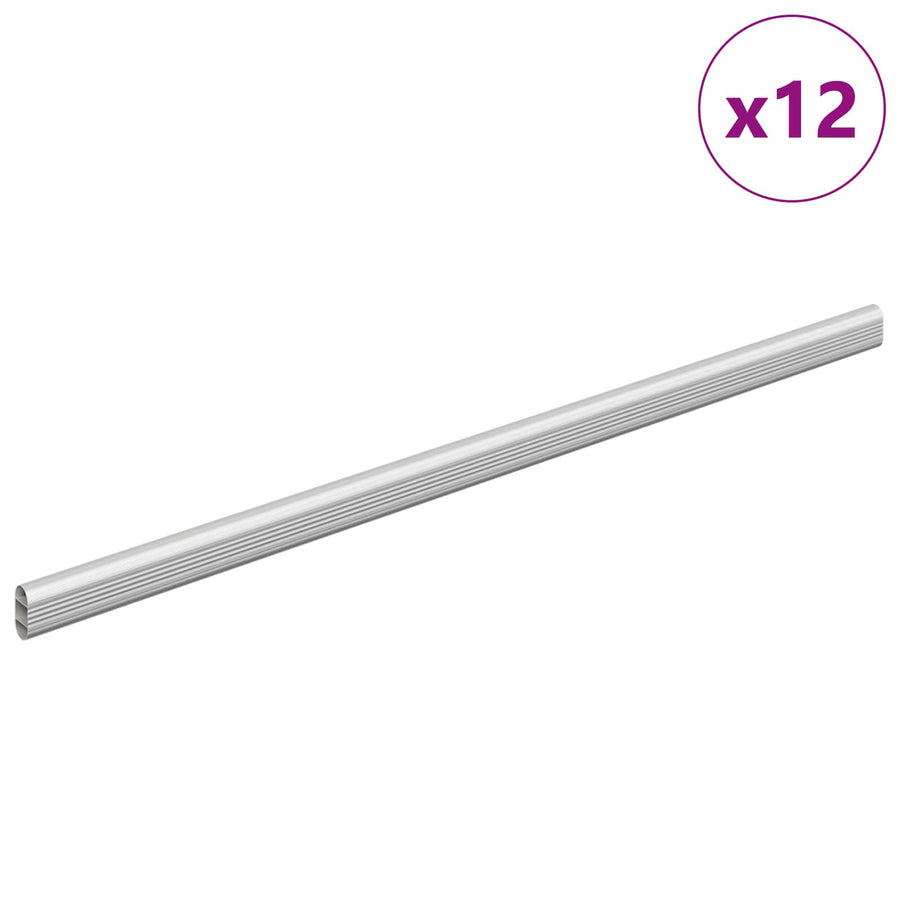 Kaststaaf 12 pcs Zilver 764 x 15 x 29 mm Aluminium Legering