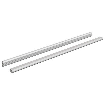 Kaststaaf 2 pcs Zilver 764 x 15 x 29 mm Aluminium Legering