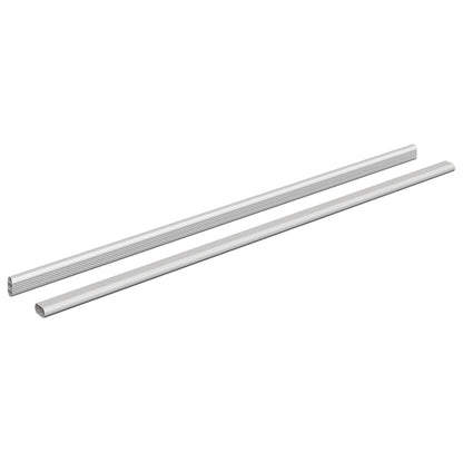 Kaststaaf 2 pcs Zilver 764 x 15 x 29 mm Aluminium Legering