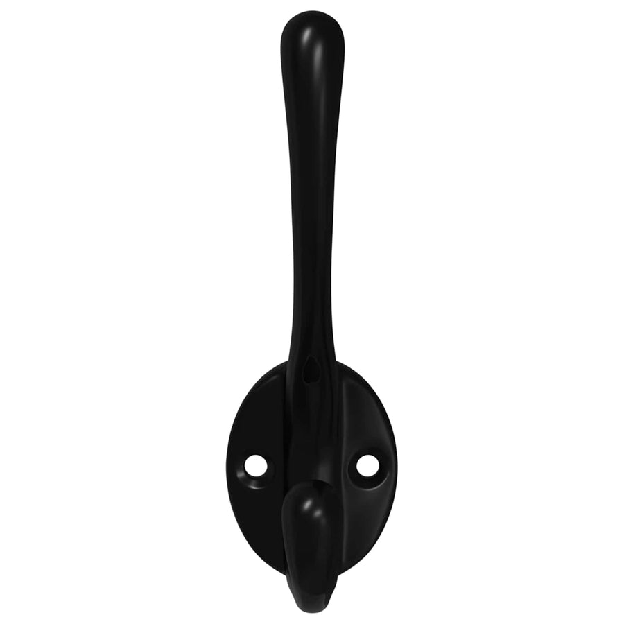 Kledinghaak 12 pcs Zwart 102 x 29 x 47mm Zinklegering