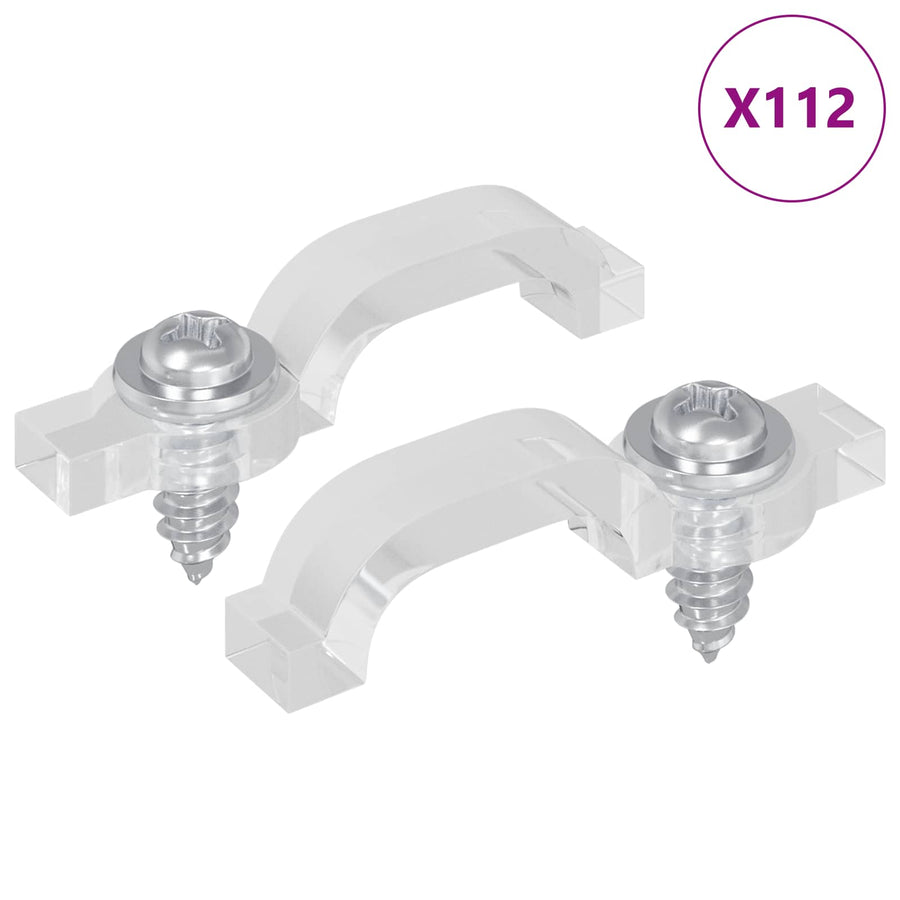 LED Strip Clips 2 pcs Doorzichtig 2 x 1 x 0.5 cm
