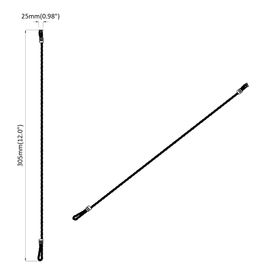 Klimtouw Bruin 305 cm Nylon