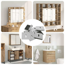 Spiegel Bevestigingsbeugel 2 pcs Nikkel 35 x 30 x 8,3 mm Staal