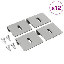 Spiegel Bevestigingsbeugel 12 pcs Nikkel 35 x 30 x 8,3 mm Staal