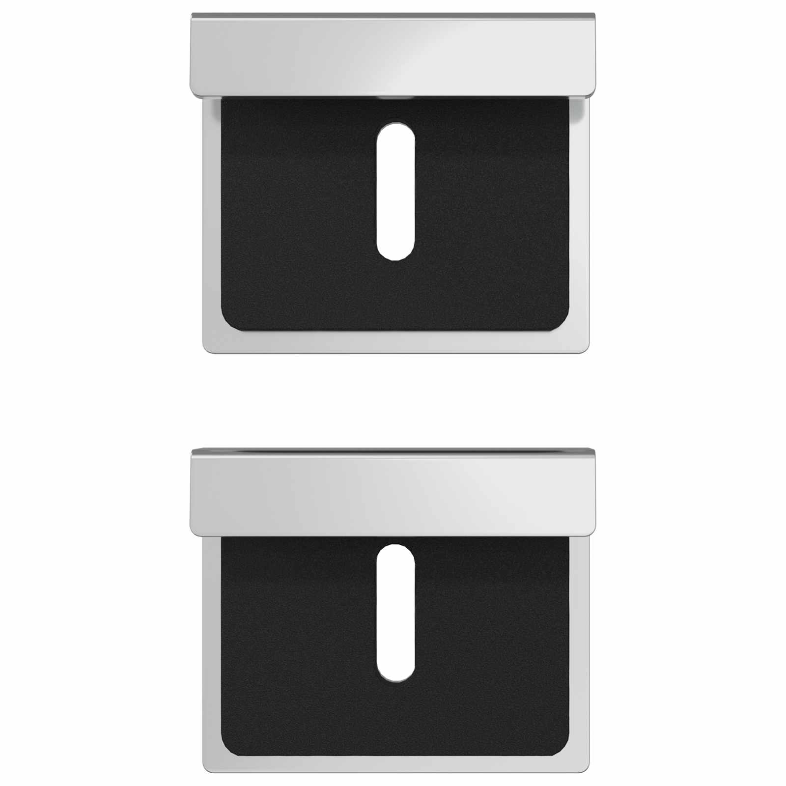 Spiegel Bevestigingsbeugel 12 pcs Nikkel 35 x 30 x 8,3 mm Staal