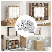 Spiegel Bevestigingsbeugel 340 pcs Nikkel 35 x 30 x 8,3 mm