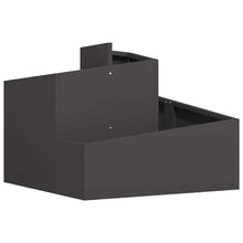 Tuin Bloempot Zwart 60 x 60 x 50 cm Koudgewalst staal