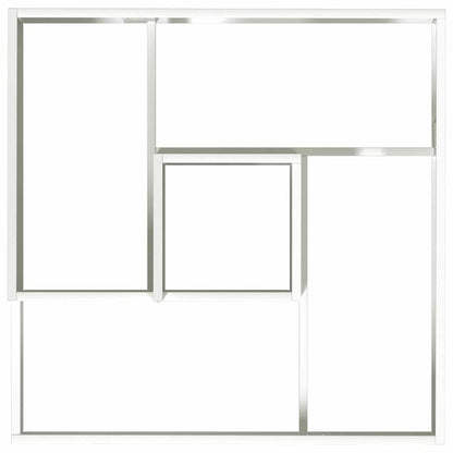 Tuin Bloempot Wit 60 x 60 x 50 cm Koudgewalst staal