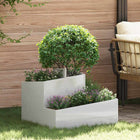 Garden Flower Pot Silver 60 x 60 x 50 cm Stainless steel
