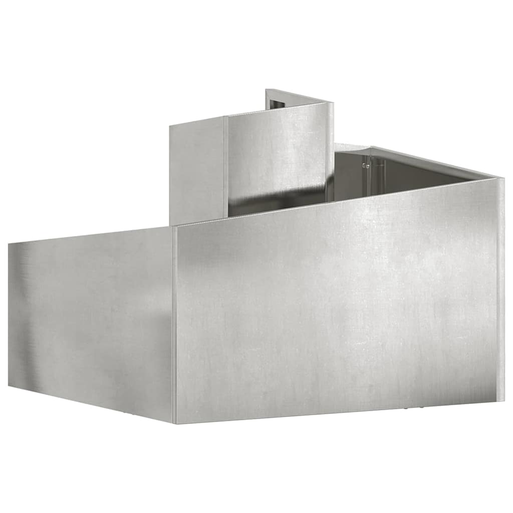 Tuin Bloempot Zilver 60 x 60 x 50 cm Roestvrij staal